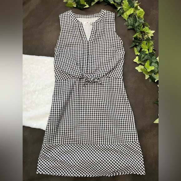 Vineyard Vines Gingham Seeksucker Tie-Front Dress 4 - Picture 3 of 7